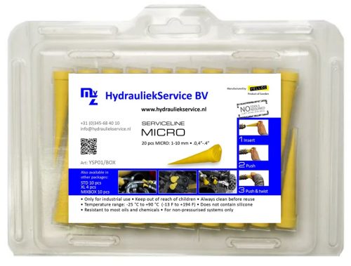 YSP01-BOX Yelloc Service Plug Type 1 MICROØ1-10 (p.st) NP