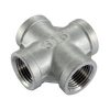 Kruisstuk 4x Bi  1/2" BSP  RVS