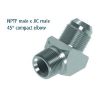 Kniekopp. 45* JIC-NPT