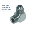 Kniekopp. JIC-NPT