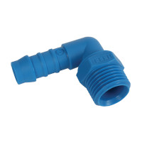 Slangpilaar 10mm-1/4'' Bu haaks kunstofnylon