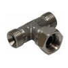 T stuk 1/4" Bsp  RVS